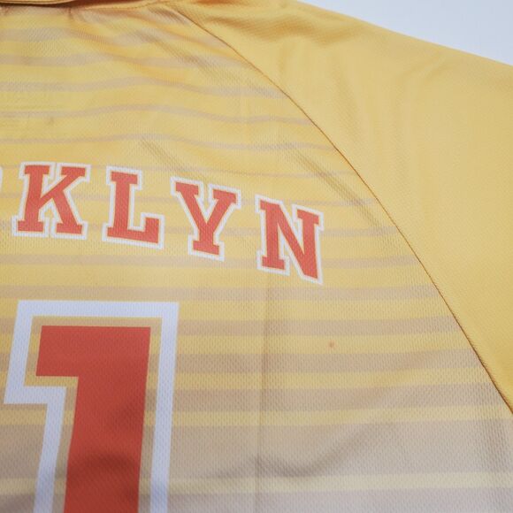 FLAN LABS Caramel Sunset Soccer Jersey Mens L Short Sleeve Graphic Print NWOT - Picture 11 of 11